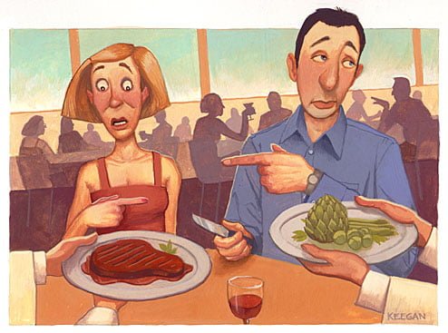 ilustracion vegetariano