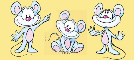 ratones animados