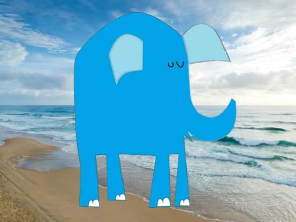 El elefante azul - Cuento infantil