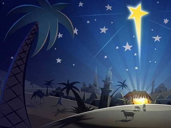 La estrella de oriente siempre señala nuestra casa en Navidad