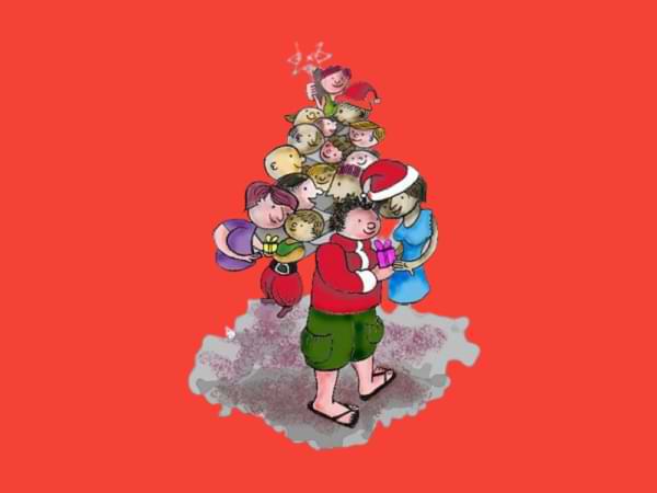 Reflexión sobre el verdadero significado de la navidad - Ilustración de Fernanda Forgia