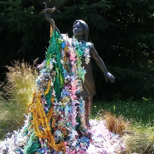 Estatua de Sadako Sasaki en el Parque de la Paz de Hiroshima