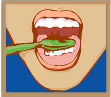 Cepille también la lengua y paredes interiores de la boca