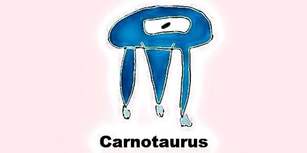 Carnotaurus - Platillo con tres patas