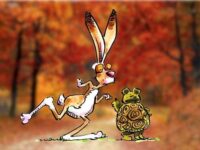 La liebre y la tortuga 🐰 🐢 ◁ Fábulas de Esopo 【 + video de Disney 】