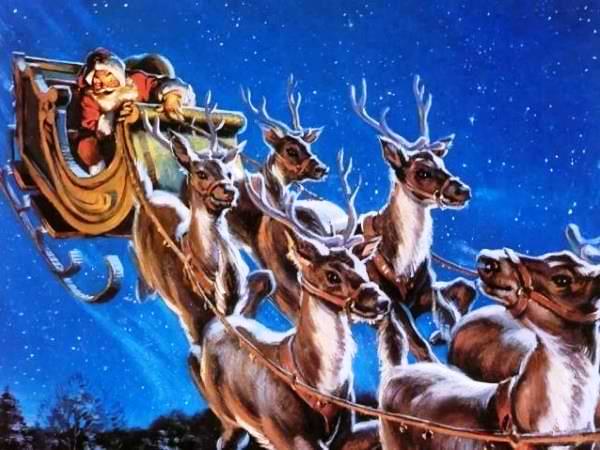 La leyenda de Santa Claus y sus renos