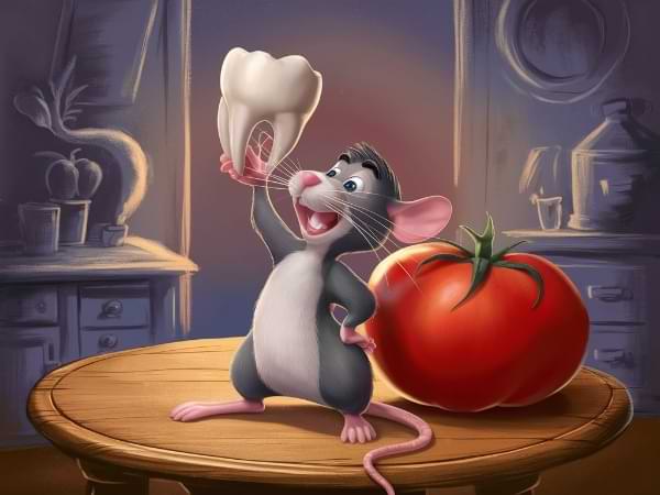 Un molar 🦷 y un tomate 🍅 ¡Las aventuras de Pérez!, el ratón vigilante de los dientes…